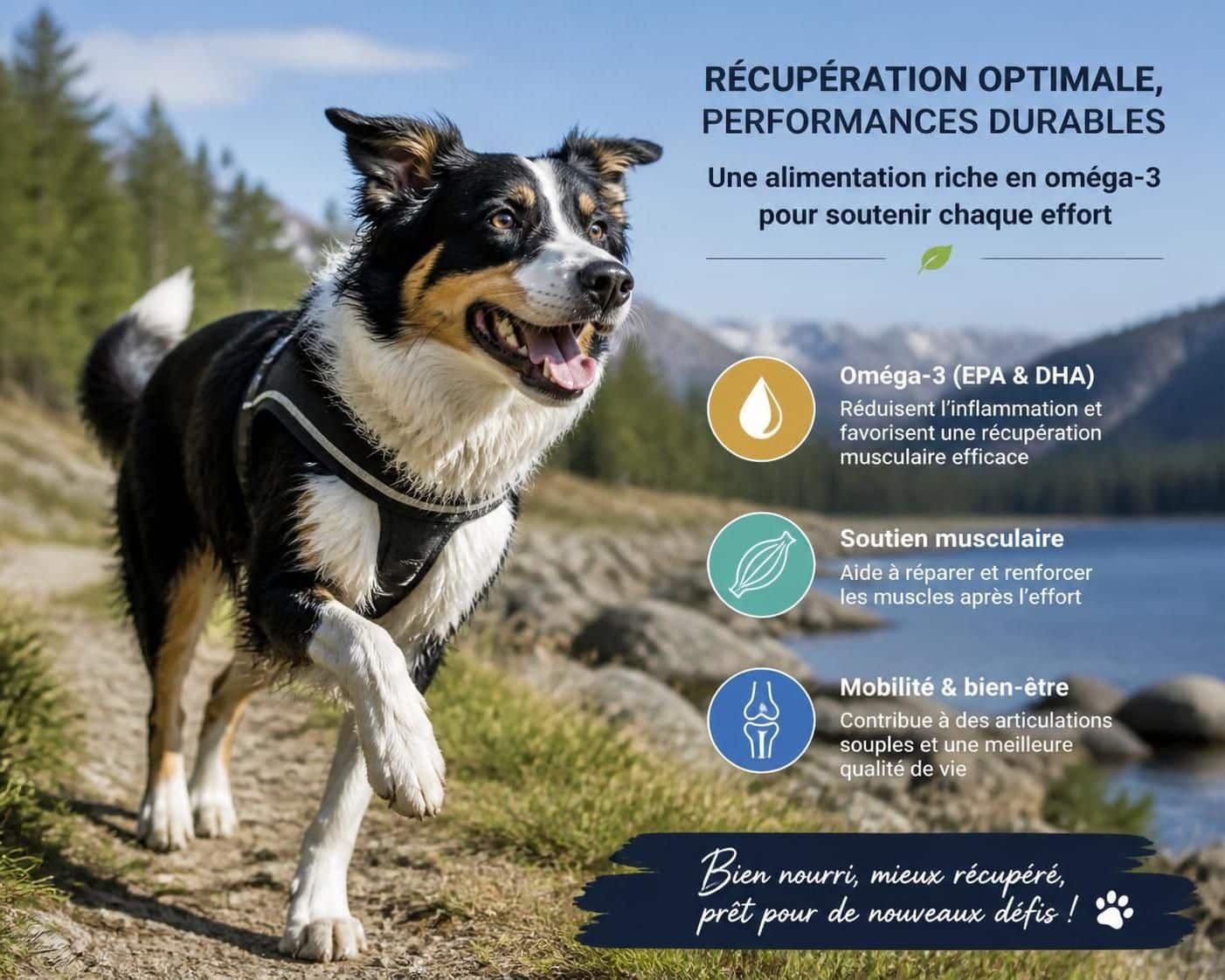découvrez les bienfaits des oméga 3 pour les chiens sportifs et apprenez quand leur complémentation est utile pour optimiser leur performance et leur santé.